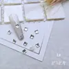 Mini tamanho pequeno formato de diamante plano atacado diamante flash branco misto joias k9 diamante joias de unha acessórios