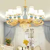 Novo Lustre Estilo Europeu 2024 Lâmpadas para Sala de Estar Atmosfera Casual Moderna de Luxo Casa Quarto Restaurante Lustre de Cristal