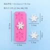 Molde de Silicone para Chocolate Floco de Neve Ferramentas de Açúcar Flip Terno de Natal Moedor de Bolo para Assar Argila Gel Gotas Feitos à Mão