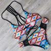 Moda de Traje de Baño Transfronterizo Estampado Estilo Retro Europeo y Americano Aliexpress Venta Caliente Bikini de Encaje de Cintura Baja Fábrica de Trajes de Baño