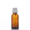 Frascos de Vidro Espesso Marrom para Óleos Essenciais, Frascos Conta-Gotas para Sérum, Frascos Vazios para Cosméticos com Tampa Antifurto, Disponível para Atacado