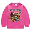 Primavera y otoño 2023 Minecraft mi mundo nueva ropa infantil suéter de cuello redondo de manga larga para niños top para niños