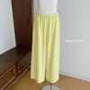 Pantalones de pierna ancha de seda de hielo 2.0 - Muy elogiados / Pantalones de verano finos de seda de hielo, fluidos y frescos - Tejido tejido blanco francés