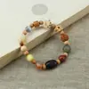 Pulsera Duobao de Madera Simple y de Moda con un Solo Círculo, Sándalo, Arañazo de Gato, Bodhisattva, Pulsera Retro de Moda para Hombres y Mujeres