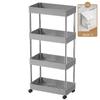 Cozinha Gap Rack de armazenamento Casa de banho armário estreito Sala de estar Andar móvel multi-camada carrinho rack com rodas