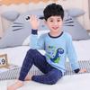 2-14 anos de idade novas roupas infantis de outono calças compridas meninos de algodão underwear terno meninas camisa cuecas pijamas para crianças