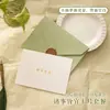 Tarjeta de Cumpleaños Verde Aguacate con Sobre Verde Oliva Bendición de San Valentín Gratitud Gracias Tarjeta Escrita a Mano para Evento de Año Nuevo