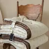 Estilo Francês Um Pequeno Floral Retrô Algodão Fio Duplo Renda Pequena Colcha de Feijão Lavável à Máquina Primavera Outono Inverno Colcha Colcha Quente