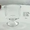 Vaso de Vidrio de Alta Apariencia para Café de Especialidad, Jugos, Yogur, Helado; Copa Alta de Postre de Fruta para el Hogar de Verano
