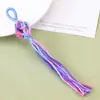 Fio de Algodão Nó da Sorte Pingente de Franja Lanyard Artesanato Teçido Franja de Seda Song Pingente de Franja para Chaveiro Bolsa