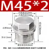 Tapón Externo Hexagonal con Cabeza de Brida de Acero Inoxidable 304 Tapón de Aceite Tapón de Tubería Tornillo Tapón 1/2 pulgada 2 3 4 Rosca M8 Tubería