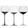 Fundo Preto Gravata Borboleta Azul Taça de Vinho Tinto Estilo Europeu Luxo Leve Doméstico Grande Capacidade Maçã Colorida Taça de Vinho