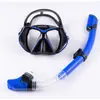 Gafas de buceo de silicona en stock transfronterizas, traje de buceo con máscara y tubo de snorkel, gafas de marco grande antivaho para hombres y mujeres