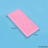 Molde para hornear decoración de pastel diy diferentes fuentes números arábigos ingleses voltear azúcar chocolate galleta molde de silicona