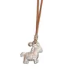 Nuevo Colgante de Caballo Pequeño con Esmalte Colorido Collar Lindo Dibujo Animado Fresco Dulce Joyería de Alta Calidad Versátil Regalo para Novia