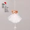 Decoración Navideña Creativa Niña Forma de Malla Pieza Colgante Pequeña Accesorios de Decoración para Árbol de Navidad Colgante de Muñeca