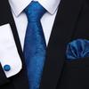 Spot de alta qualidade de poliéster gravata de seda dos homens flor de caju padrinho homem Casamento gravata bolso conjunto Jacquard