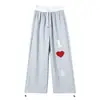 Pantalones Deportivos Casuales de Pierna Ancha Hip-Hop para Mujer, Originales Americanos, Caseros, con Letras, Amor
