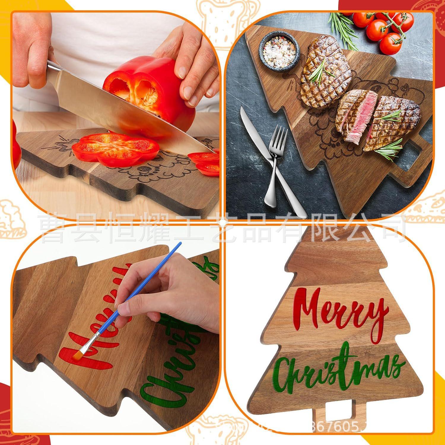 相思木砧板木质菜板 蔬菜水果切菜板圣诞节甜点水果砧板BSCI