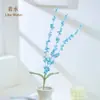Flores de hilo de punto hechas a mano de lavanda transfronterizas producto terminado Regalo para el Día del Maestro Ramo hecho a mano DIY en stock venta al por mayor