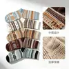 Calcetines de Estilo Étnico Vintage, Calcetines de Media Pantorrilla para Mujer, Calcetines Largos Rayados de Otoño e Invierno, Calcetines Holgados de Moda Estilo Ins, Estilo Bosque