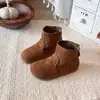 Botines Cortos Estilo Bosque Retro Birkenstock para Niñas 2026 Otoño/Invierno Nuevo Estilo Coreano de Moda Suela Suave Versátiles para Exterior Botas Martin