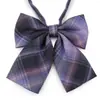Cuello de Camisa con Lazo de Cuadros Estilo Japonés JK Flor para Mujer Estilo Universitario Foto de Graduación Camisa con Lazo Gratis Traje de Buceo con Lazo