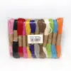 Venta Caliente TransfronterizaCuerda de Cáñamo de Color Original 10m /12 Rollos/Paquete Materiales para Tejer Hechos a Mano DIY Venta al por Mayor