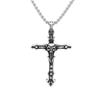 Amazon aço inoxidável moda vintage cruz pingente angustiado personalidade masculina crânio colar pingente em estoque