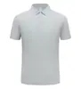 Camiseta polo de manga corta de seda helada sin costuras con media cremallera, para empresa tecnológica, tacto frío, de alta gama para negocios, top personalizado