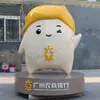 Escultura Grande de Fibra de Vidrio de Dibujos Animados Escultura Personalizada de Niña Danzante del León Chino Adornos de Decoración para Exteriores de Centros Comerciales