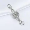 Fecho Magnético Esférico com Strass de Liga Fecho Lagosta Fivela Magnética Acessórios para Joias DIY Fecho de Pulseira Fecho de Colar Fecho Magnético