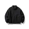 Yidao Vintage 2026 Otoño Nuevo Estilo Retro Japonés Bloque de Color Diseño de Botones Corte Holgado Versátil Ropa de Trabajo Chaqueta con Cuello de Solapa