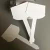 Soporte de papel de prueba de fragancia de aceite esencial, soporte de prueba de aroma blanco lechoso con 12 ranuras, soporte de exhibición de metal acrílico para prueba de fragancia