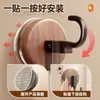 Gancho de Ventosa con Textura de Madera, Sin Taladro, para Cocina del Hogar, Baño, Detrás de la Puerta, Soporte para Toallas, Gadget de Gancho Adhesivo sin Rastro de Vacío