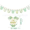BIENVENIDO BEBÉ Guirnalda de Letras Fiesta de Bienvenida para Recién Nacido Body de Bebé Guirnalda para Decoración de Habitación de Bebé