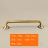 Tiradores de puerta de gabinete estilo francés, latón vintage cepillado, aleación de zinc, manijas pequeñas de un solo agujero para gabinetes y muebles