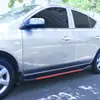 Modificación de faldones laterales para coche, faldones laterales segmentados universales para coches hatchback y sedán, modificación de faldones laterales, faldones laterales universales para kits de carrocería grandes