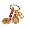 Latón Atrae Fortuna Tai Chi Bagua Calabaza Pequeña Llavero Silbato Ábaco Campana Llavero de Calabaza Colgante de Coche Venta al por Mayor