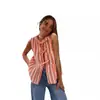 2024 Nuevo Top Cardigan Rayado de Mujer Transfronterizo Europeo y Americano Amazon Chaleco Holgado Moda Casual