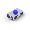 Interruptor Táctil SMD 3*6 Dos Patas Normalmente Cerrado Mango Azul 3x6 Mango de Silicona Microinterruptor Interruptor de Llave de Control Remoto