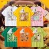 Plan de Transformación del Castor Hoppersx Camiseta Infantil para Niños y Niñas, Ropa de Verano de Manga Corta para Niños Grandes, Algodón Dopamina
