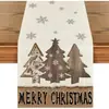 Nova decoração de Natal transfronteiriça, corredor de mesa de árvore de Natal, toalha de mesa durável e forte, toalha de mesa transfronteiriça