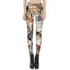 Pantalones de Yoga de Nueve Puntos Sexy para Mujer con Levantamiento de Glúteos Europeos y Americanos, Leggings Deportivos para Usar por Fuera, con Fotos y Estampados