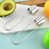 Acero inoxidable extractor de corazón extractor de corazón extractor de corazón de fruta verdura herramienta de cocina chile melón fruta extracción de corazón excavación de corazón artefacto