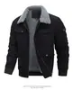 Chaqueta de pana transfronteriza AliExpress para hombre, chaqueta acolchada de algodón, abrigo de invierno grueso para hombre con forro polar de lana de cordero, abrigo de algodón nuevo