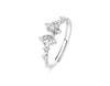Anillo Princesa Corazón Bosque Anillo Par Mariposa Ins Nicho Mujer Casual Alto Nivel Apertura Ajustable Mayoreo