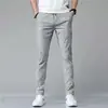 Novas Calças Estilo Hong Kong Masculinas de Verão Finas Casuais Estilo Coreano Tendência Soltas Retas Calças Longas Tendência