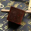 Sello de Madera de Azufaifo Rayo Natural Material Viejo Sello Tao Jing Shi Baoyang Pingzhi Du Sello de Trueno Sello Tianshi Tallado a Mano Puro