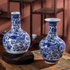 Cerámica de Jingdezhen Estante Bogu Gabinete de Vino Patrón de Dragón Florero Azul y Blanco Porcelana Azul y Blanca Antigua Decoraciones Modernas para el Hogar